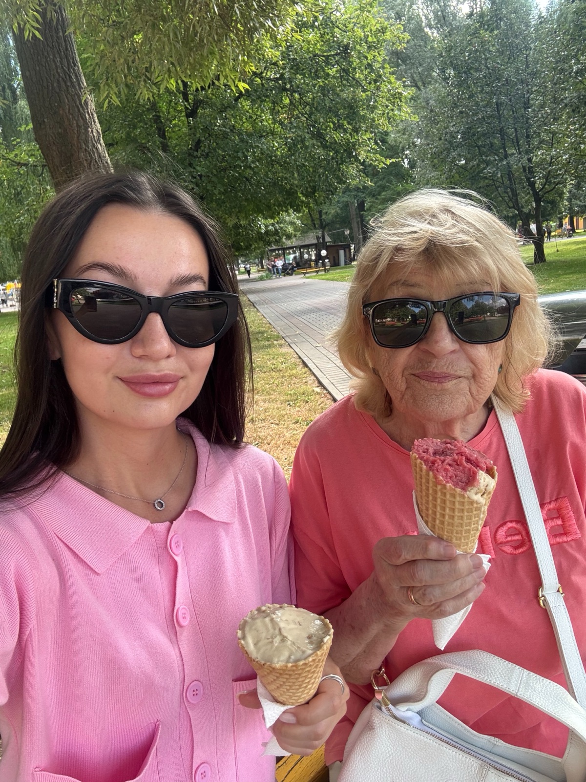 Liza with her grandmother